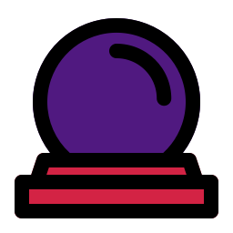 A crystal ball, like the magicians one
